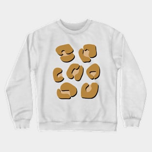 Large Tan Leopard Spots Pack Crewneck Sweatshirt